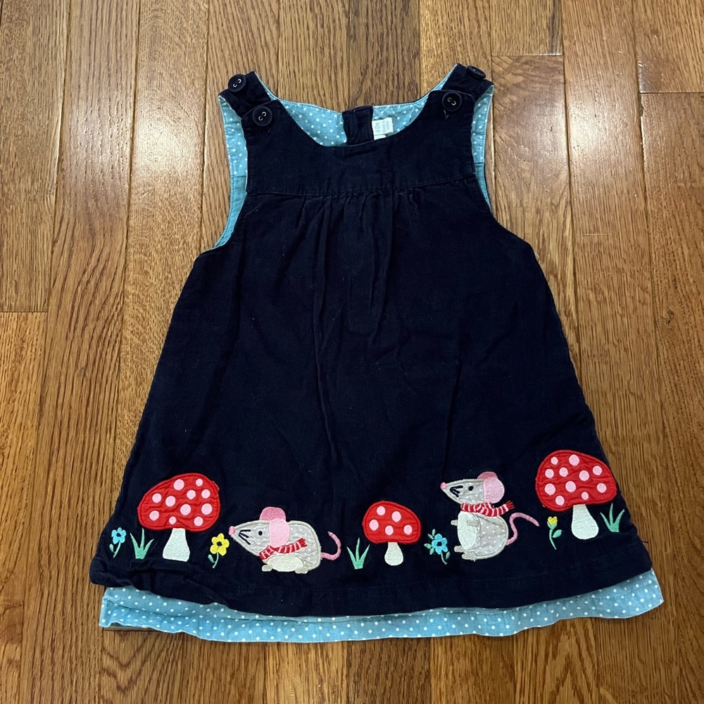 JoJo Maman Bebe Baby Girl 6-12M Corduroy Dress